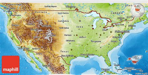 Physical Maps Of United States Emergency Response