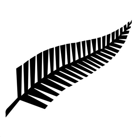 Logotipo Y Bandera De Plumas De Nueva Zelanda Diseño Popular