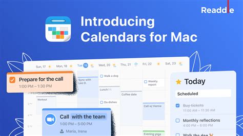 Calendars For Mac Readdles Revolutionary On Your Time Management