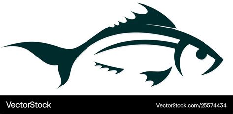 Fish Symbol Royalty Free Vector Image Vectorstock