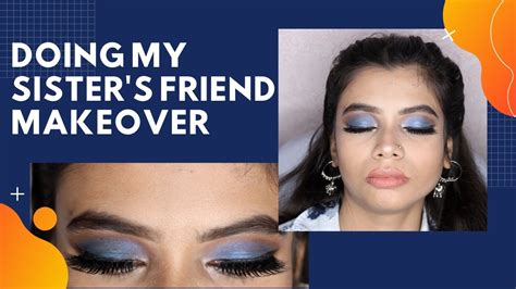 nitikagoel makeupvideo doing my sister s friend makeover😍 royal blue eyemakeup tutorial