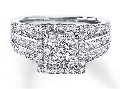 Wedding Rings Diamond Engagement Ring 1 1 2 Cts Tw Round Cut 14k Inside Kay Jewelers Wedding Bands Sets 