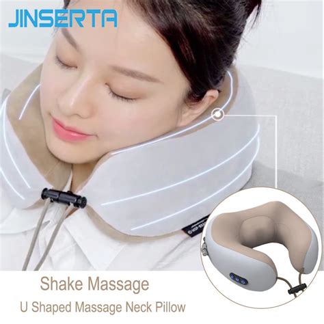 Jinserta Travel U Shaped Portable Electric Massage Pillow Price In Pakistan At Symbiospk