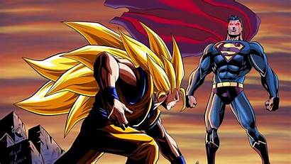 Goku Superman Vs Wallpapers Death Comic Fight