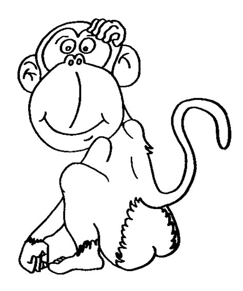 Chimpanzee Coloring Page Animals Town Animal Color Sheets
