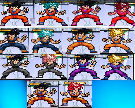 Goku Recolors Super Smash Bros Crusade Mods