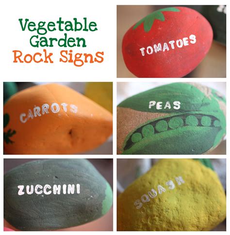 Vegetable Garden Rock Signs Repeat Crafter Me