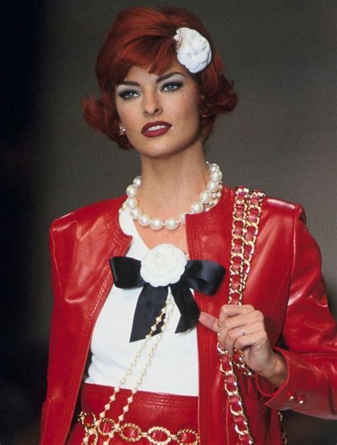 Chanel 1992 Model Linda Evangelista Fashion Chanel Runway Linda