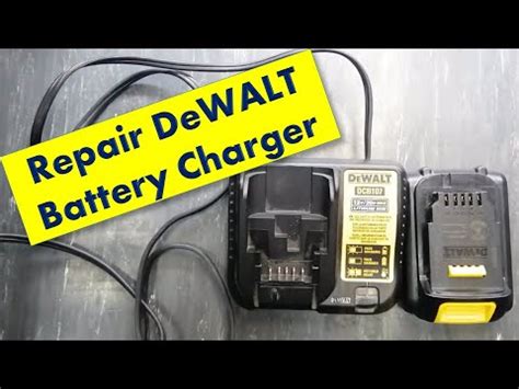 268 How To Repair Battery Charger DeWalt 12V 20V Battery DCB107 YouTube