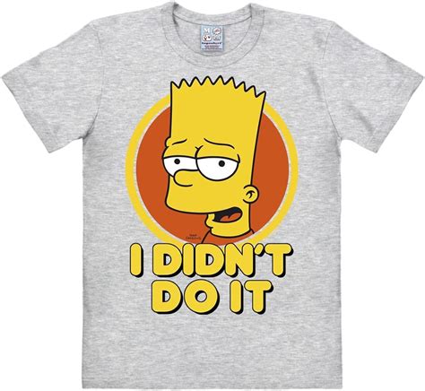 Logoshirt Bart T Shirt Bart Simpson I Didnt Do It Short Sleeve