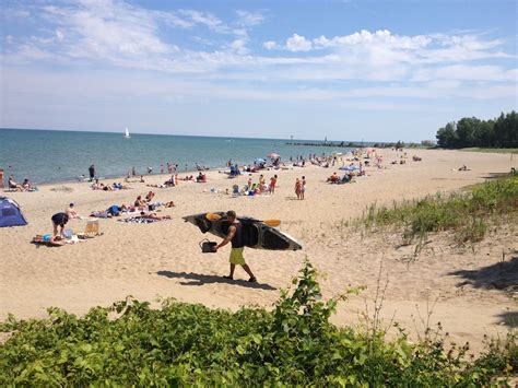 A Perfect Beach Day On Lake Erie At Geneva State Park Beach State