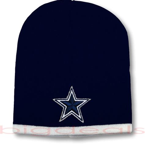 Dallas Cowboys Beanie Logo Football Nfl Skull Cap Embroidered Hat Knit