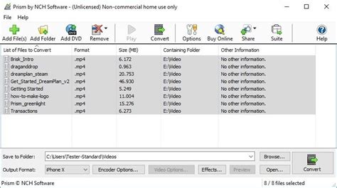 Prism Video Converter Software Screenshots