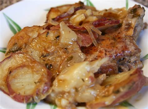 Place pork chops on top of the potatoes. Culturally Confused: Howdy from Cowtown: Scalloped ...