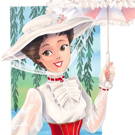 Mary Poppins Illustration By Fabiana Attanasio Mary Poppins 1964 Mary