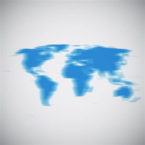 World Map With Motion Blur Vector Illustration 333670 Vector Art At