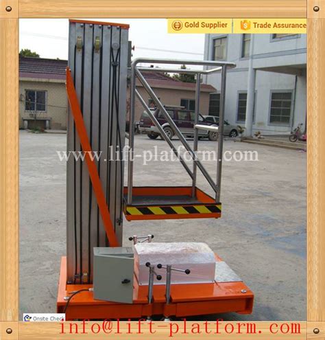 Single Mast Hydraulic Man Lift Wuxi Balance Machinery Equipment Co