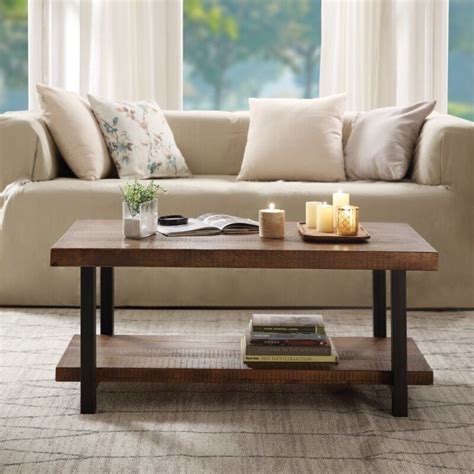A Two Layer Solid Wood Coffee Table For Off For A Simple And Classic Addition To Your Living