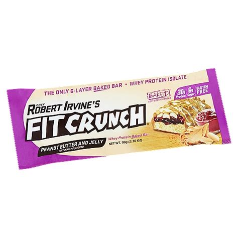 Chef Robert Irvines Fit Crunch Peanut Butter And Jelly Whey Protein