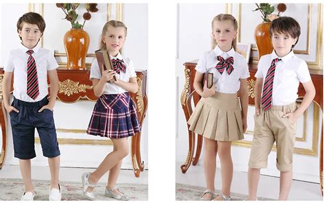 American Primary School Uniform Shirts And Skirtskids School Uniforms