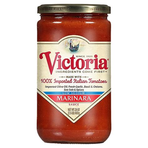 Victoria Low Sodium Marinara Sauce 24 Oz