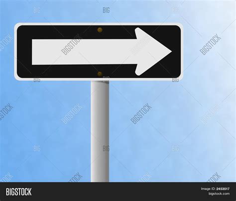 Blank One Way Sign Image And Photo Free Trial Bigstock