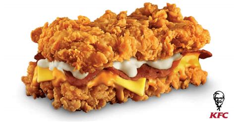 Senior vice president of kfc malaysia, ling mee jiuan said, our fans have spoken and we have brought the legendary zinger double down back on the double! KFC Malaysia: Zinger Double Down burger is BACK for a ...
