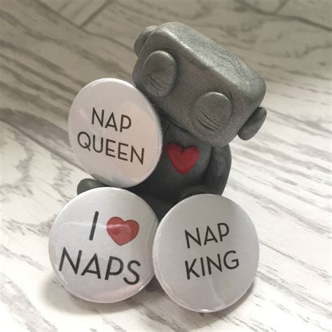 I Love Naps Pin Badge Or Magnet By The Bellwether