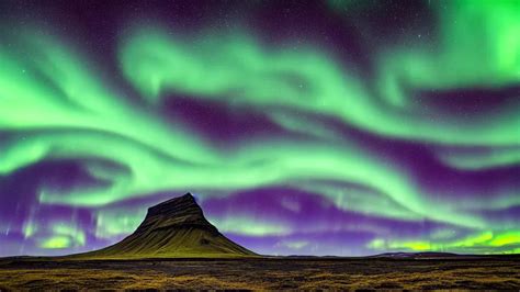Iceland Astrophotography Beautiful Night Sky Aurora Stable