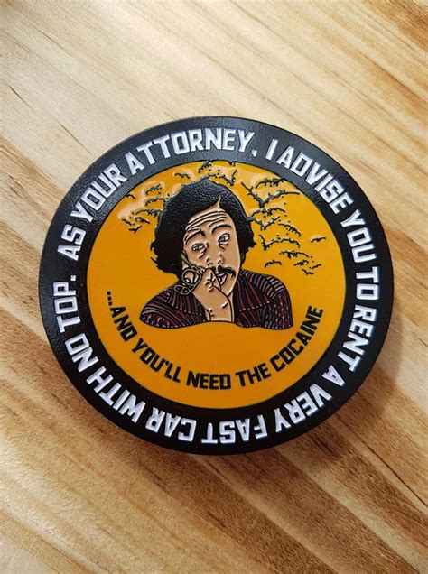 As Your Attorney Pin Badge Fear And Loathing In Las Vegas Etsy
