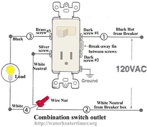 Many bathrooms have a light switch for the combination outlet switch remedies this disparity. How to wire a light switch and outlet in the same box - Quora
