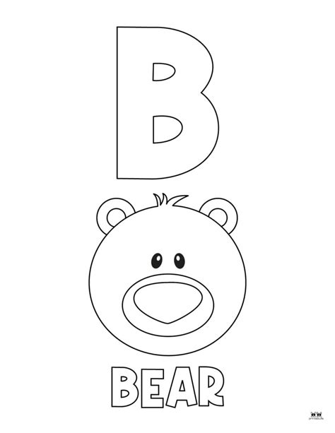 My A To Z Coloring Book Letter B Coloring Page Download Free My A To Z