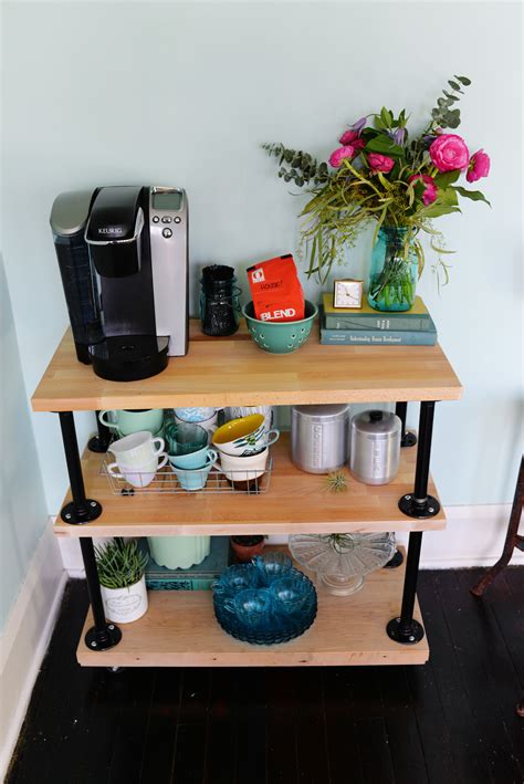 These advertising mottos are targeted to the 56% of coffee drinking consumers. DIY Industrial Pipe Coffee Bar Cart