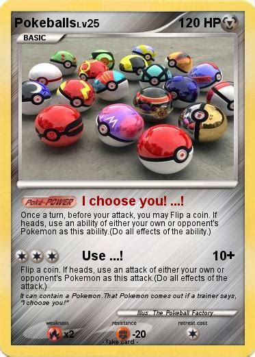 Pokémon Pokeballs 69 69 I Choose You My Pokemon Card
