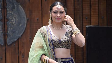 Rani Mukerji In Sabyasachi Lehenga At Sonam Kapoors Wedding Featured