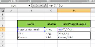 Cara Menggabungkan Data Berbeda di Excel