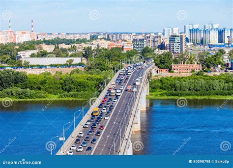 Nizhny Novgorod Aerial View Editorial Stock Photo Image Of Panorama