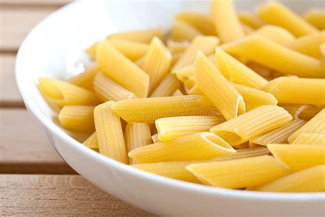 Closeup Of Pasta Tubes Stock Photo Image Of Cooking 18334994