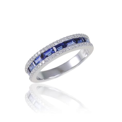 18ct Sapphire And Diamond Eternity Ring From Colin Campbell And Co Online