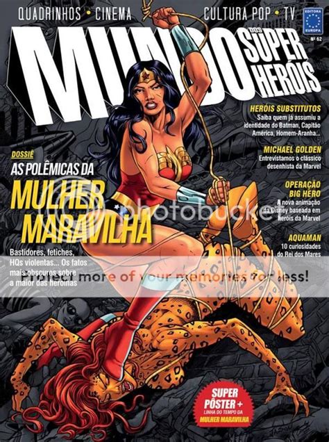 edição 62 da revista mundo dos super heróis destaca a mulher maravilha zine brasil