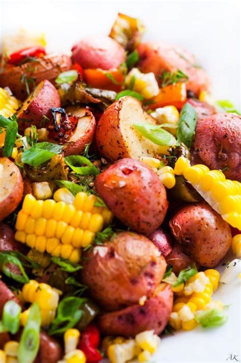 Toss sweet potatoes, bell pepper and onion with oil in large bowl. Southwest Roasted Potato Salad - Aberdeen's Kitchen ...