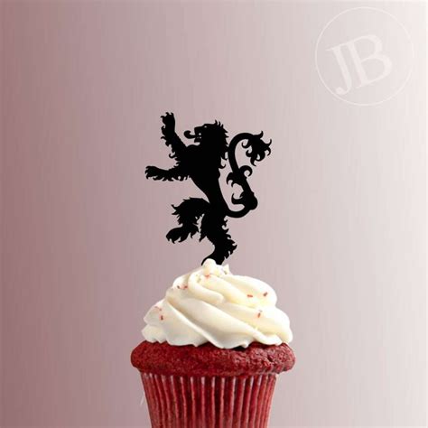 Game Of Thrones Lannister Sigil 228 128 Cupcake Topper Jb Cookie
