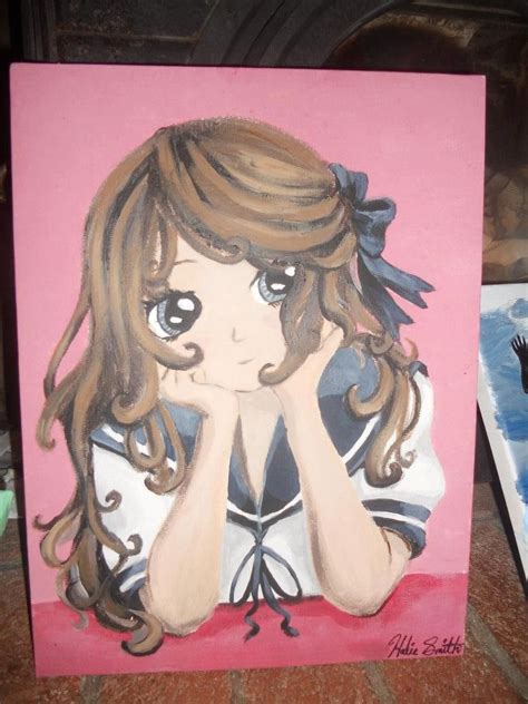 Anime Painting Acrylic Acrylic Painting Painting Canvas