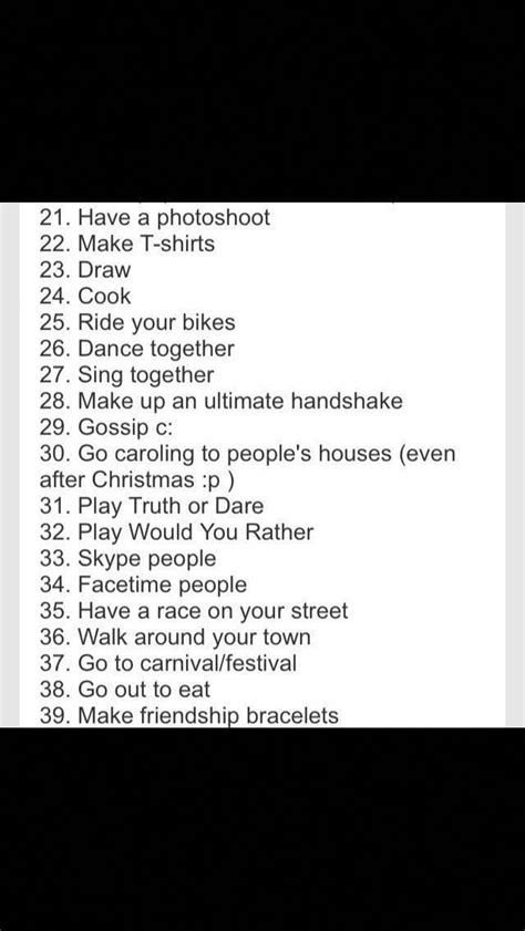 100 Things To Do With Your Best Friends