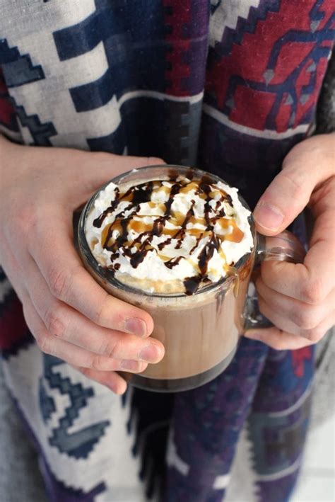 Salted Caramel Mochas Made With Strong Coffee Rich Chocolate Frothed