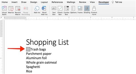 How To Quickly Make Checklists With Check Boxes In Microsoft Word