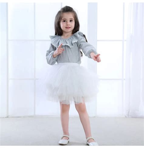 6 Layers Skirts Lovely Baby Girls Princess Tulle Tutu Clothes Kids