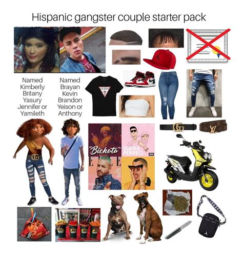 Hispanic Gangster Couple Starter Pack Rstarterpacks Starter Packs