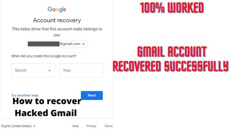 How To Recover Hacked Gmail Account Using Account Google Disable Form