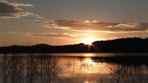 Lake Sunrise Time Lapse On Beautiful Morning Stock Video Footage 